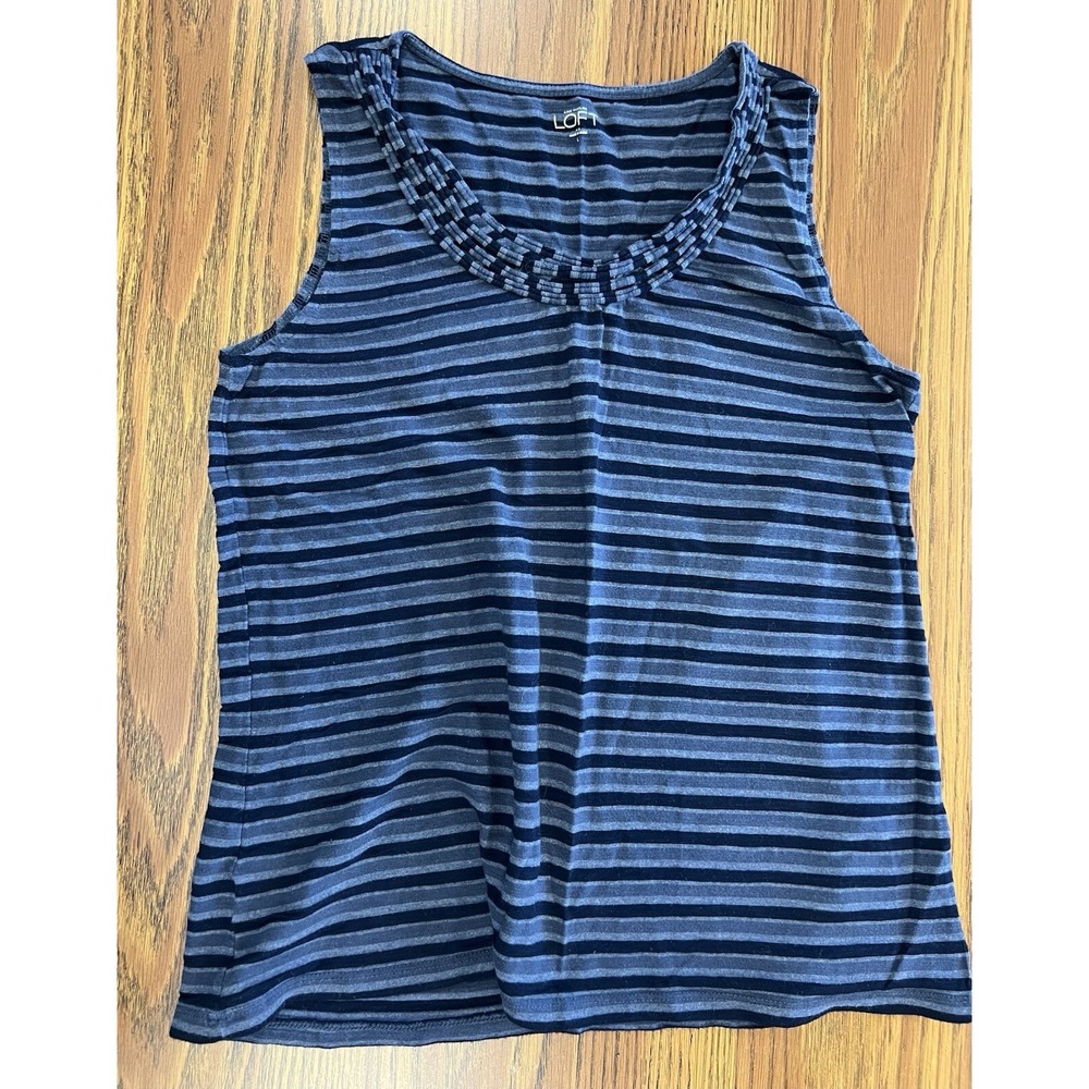 Large‎ Loft Outlet Blue Stripe Tank